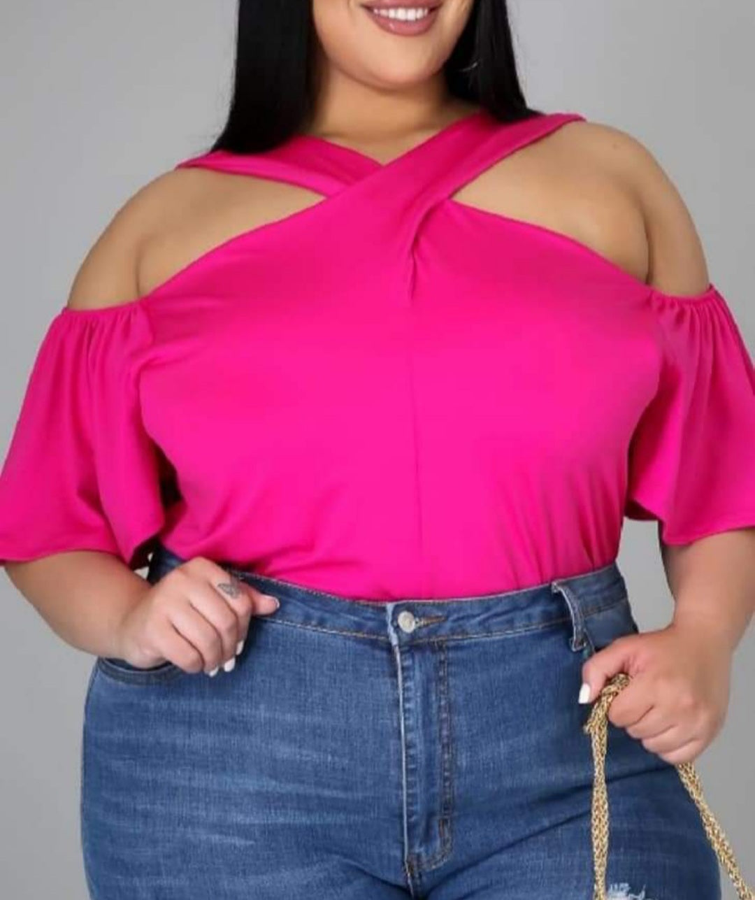 SHOULDER TOP PINK